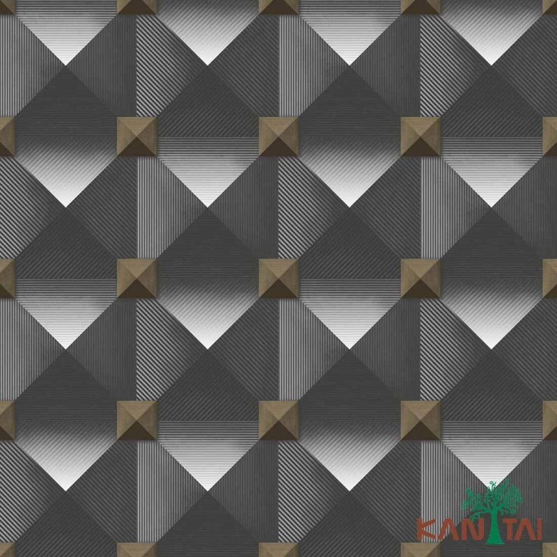 Papel de Parede Texturizado Metrópolis Losango 3D MT781001R - Papel na Parede