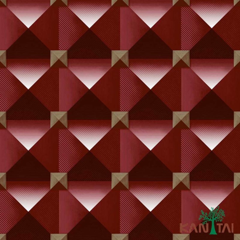 Papel de Parede Texturizado Metrópolis Losango 3D MT781004R - Papel na Parede