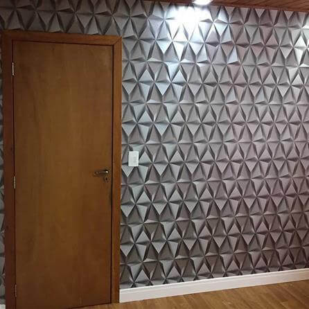 Papel de Parede Texturizado RJ Losango 3D 190806 - Papel na Parede