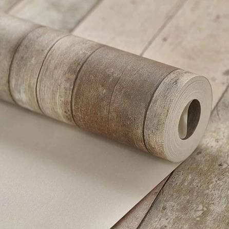 Papel de Parede Texturizado RJ Madeira Rústica 910205 - Papel na Parede