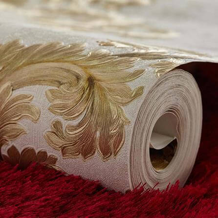 Papel de Parede Texturizado RJ Vintage Dourado 230807 - Papel na Parede