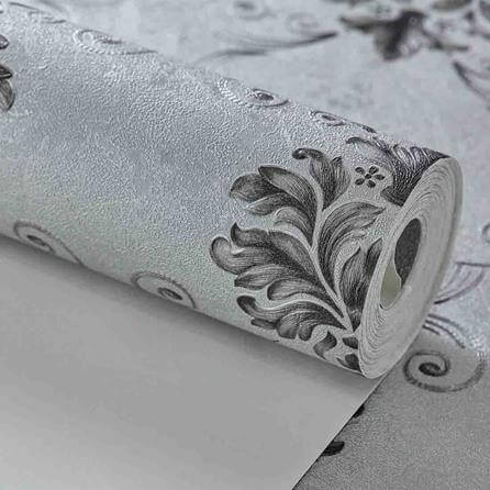 Papel de Parede Texturizado RJ Vintage Preto 320809 - Papel na Parede