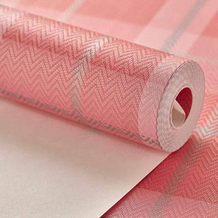 Papel de Parede Texturizado RJ Xadrez Feminino 191102 - Papel na Parede