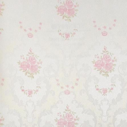 Papel de Parede Texturizado Rosas Arabescos Vintage Romântico Scenery2 SC29152 - Papel na Parede