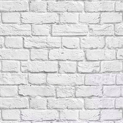 Papel de parede tijolo branco - Papel na Parede