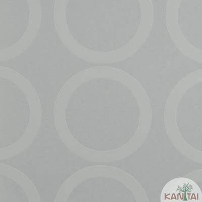 Papel de ParedeTexturizado Círculos Grandes Moderno New Sunshine 325 - Papel na Parede