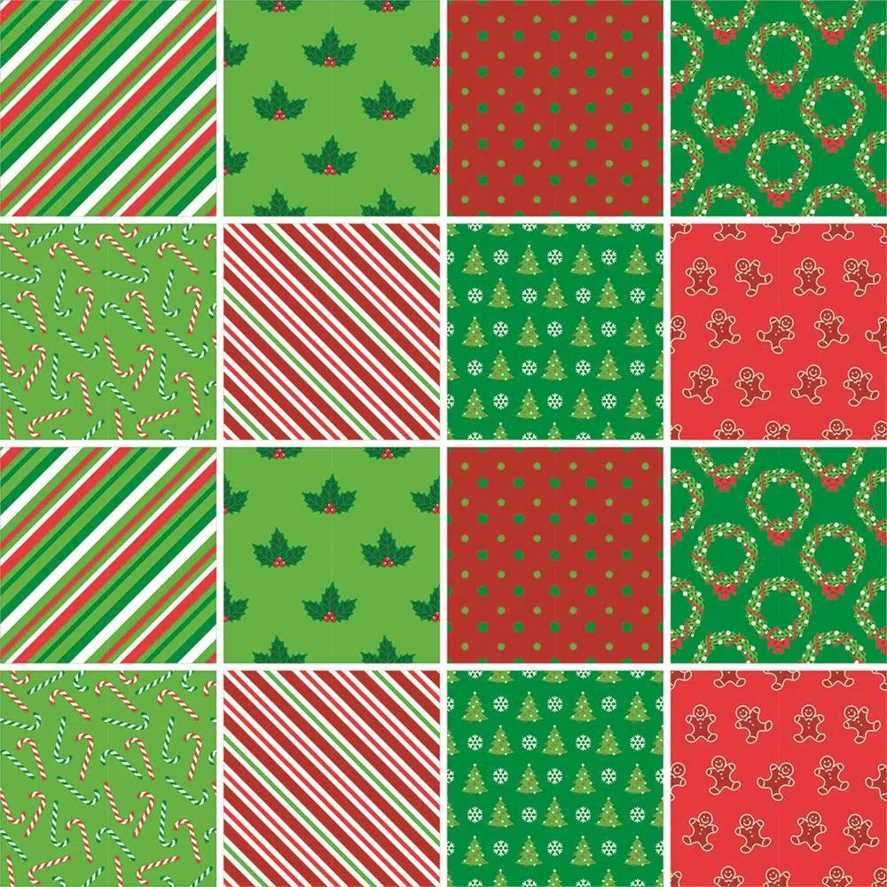Papel de Parede Autocolante Azulejo Natal 335000987