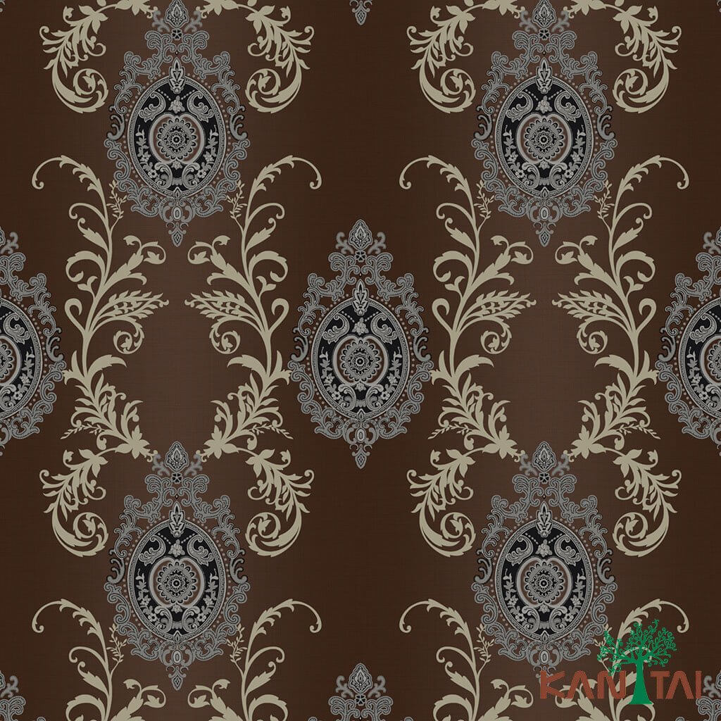 Papel de Parede Texturizado Metrópolis Vintage Arabesco MT781205R