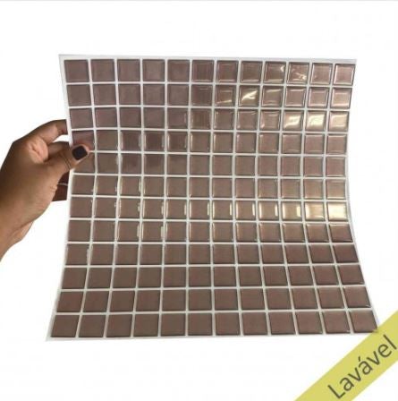 Placa de Pastilha Adesiva Resinada Amsterdã 30 cm x 31cm - Papel na Parede