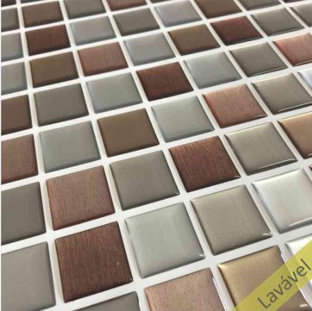 Placa de Pastilha Adesiva Resinada Paris- 28,5cm x 31cm - Papel na Parede