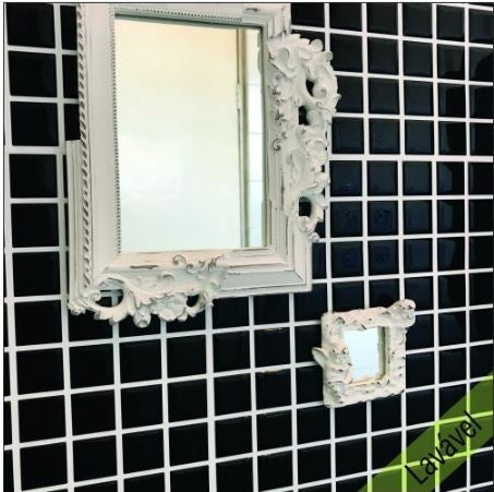 Placa de Pastilha Adesiva Resinada Preta - 28,5cm x 31cm - Papel na Parede