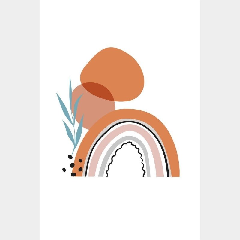 Poster Decorativo Abstrato Arco Íris N016096 - Papel na Parede