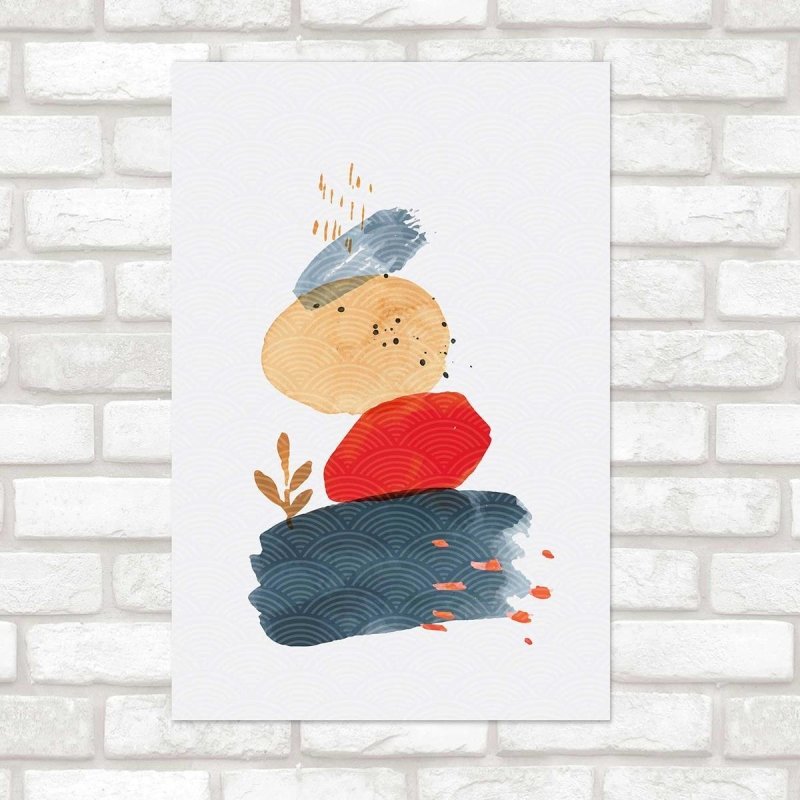 Poster Decorativo Abstrato N010207 - Papel na Parede