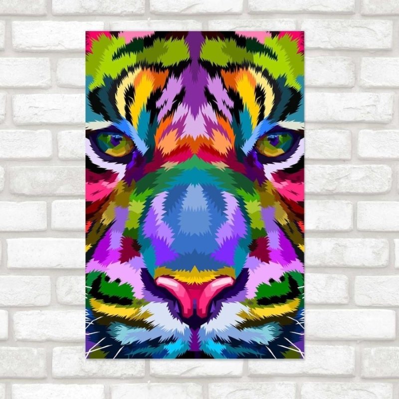 Poster Decorativo Animal Tigre N014226 - Papel na Parede
