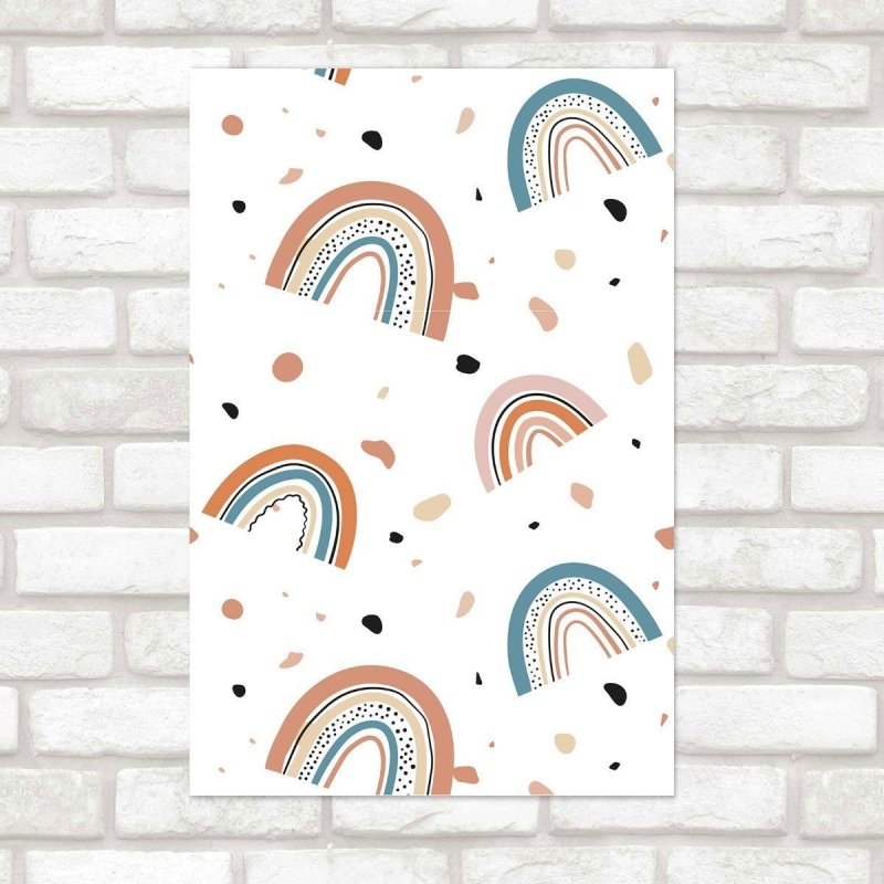 Poster Decorativo Arco Íris Granilite Neutro N016097 - Papel na Parede