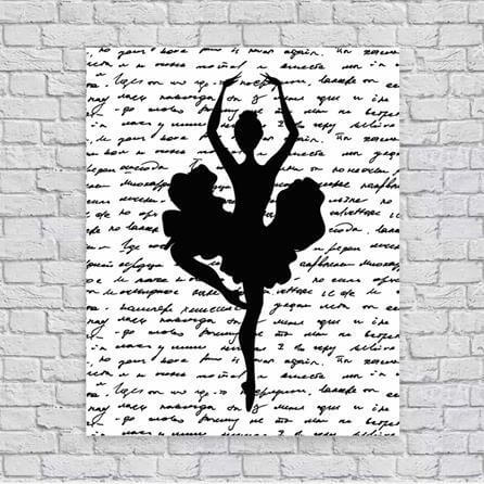Poster Decorativo Bailarina 1366 - Papel na Parede