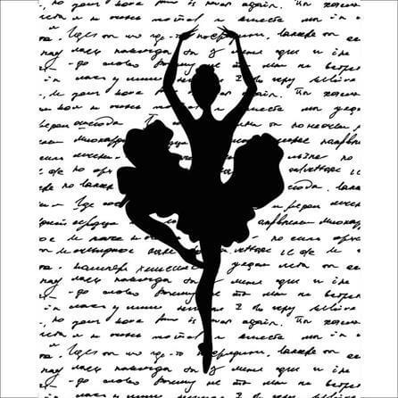 Poster Decorativo Bailarina 1366 - Papel na Parede