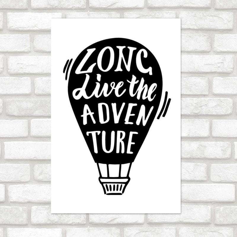 Poster Decorativo Balão de Ar Quente Adventure N07294 - Papel na Parede