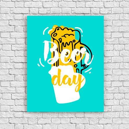 Poster Decorativo Bar Cerveja 7491669 - Papel na Parede