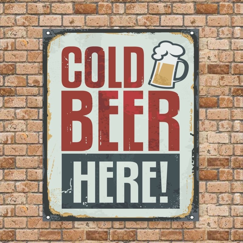 POSTER DECORATIVO BAR CERVEJA 839 - Papel na Parede