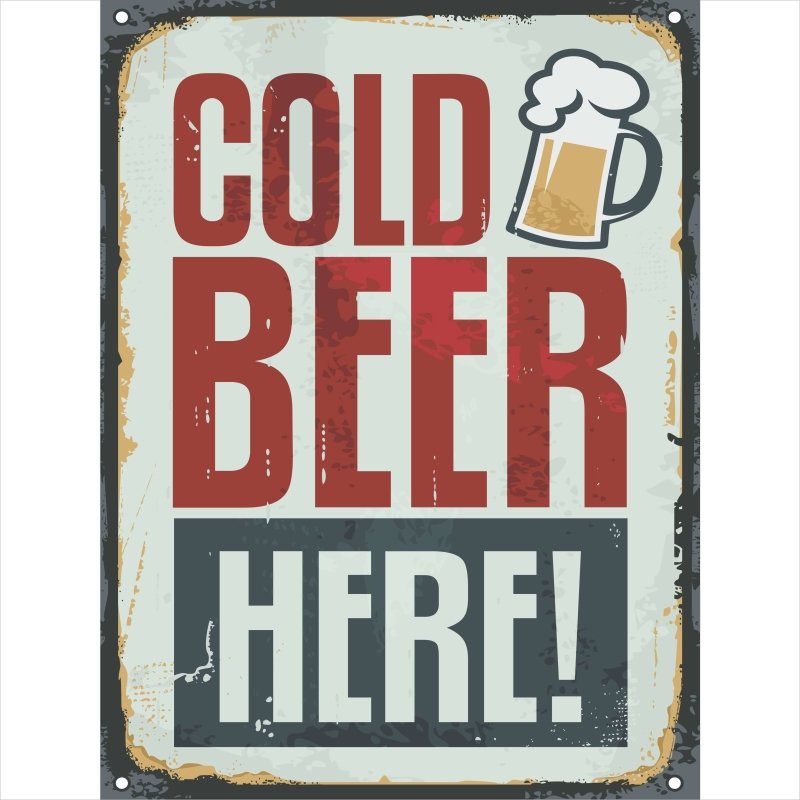 POSTER DECORATIVO BAR CERVEJA 839 - Papel na Parede