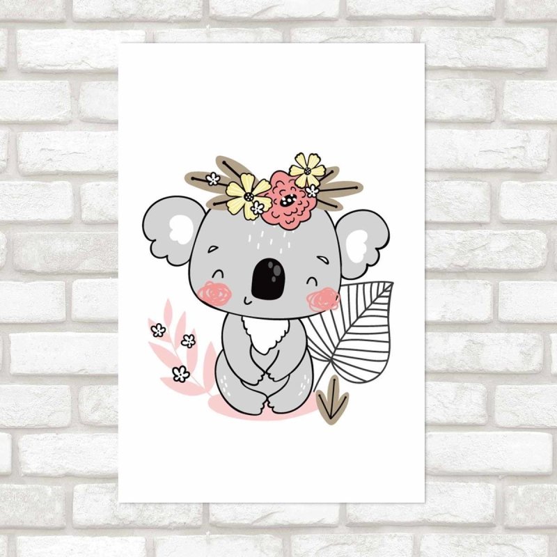 Poster Decorativo Bebê Coala N09261 - Papel na Parede