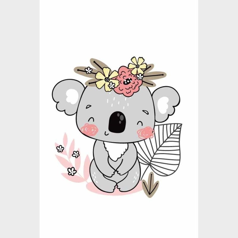 Poster Decorativo Bebê Coala N09261 - Papel na Parede