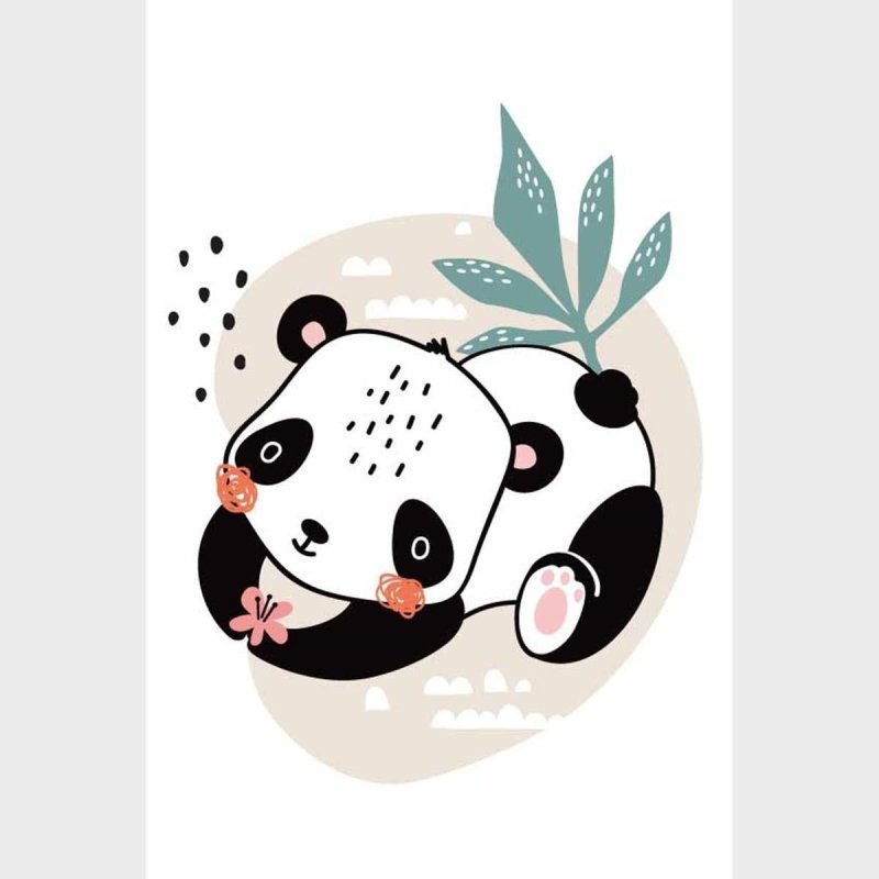 Poster Decorativo Bebê Panda N09263 - Papel na Parede