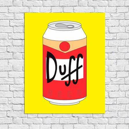 Poster Decorativo Beer Duff 015 - Papel na Parede