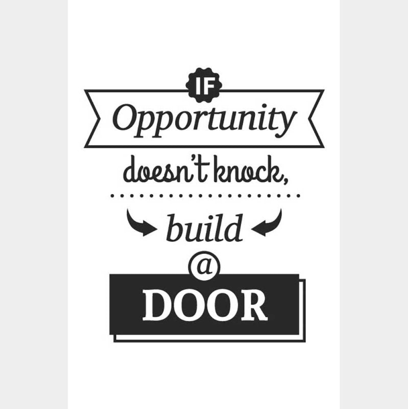 Poster Decorativo Biuld a Door N08295 - Papel na Parede