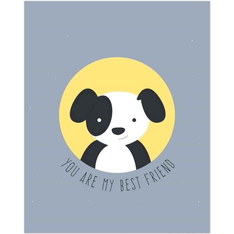 Poster Decorativo cachorro Best Friend PA062 - Papel na Parede