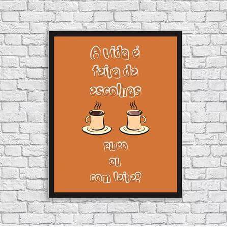 Poster Decorativo Café 910 - Papel na Parede