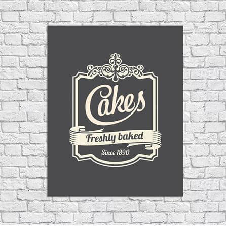 Poster Decorativo Cakes Bolos 5327781 - Papel na Parede