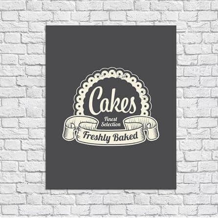 Poster Decorativo Cakes Bolos 5327786 - Papel na Parede
