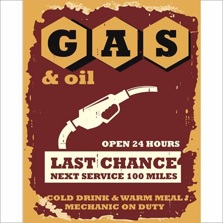 POSTER DECORATIVO CARRO GASOLINA 2508 - Papel na Parede