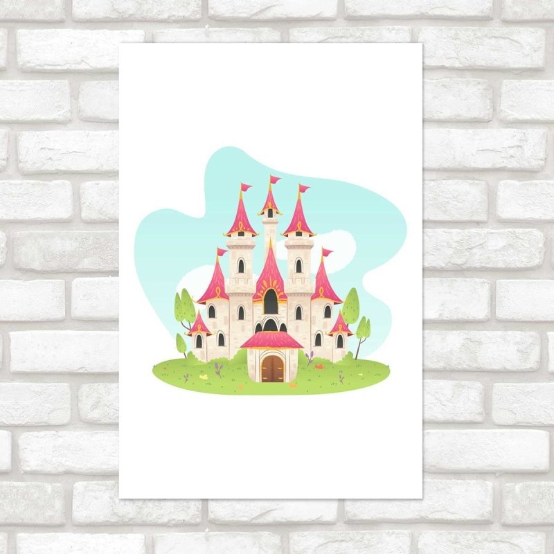 Poster Decorativo Castelo Encantado N07300 - Papel na Parede
