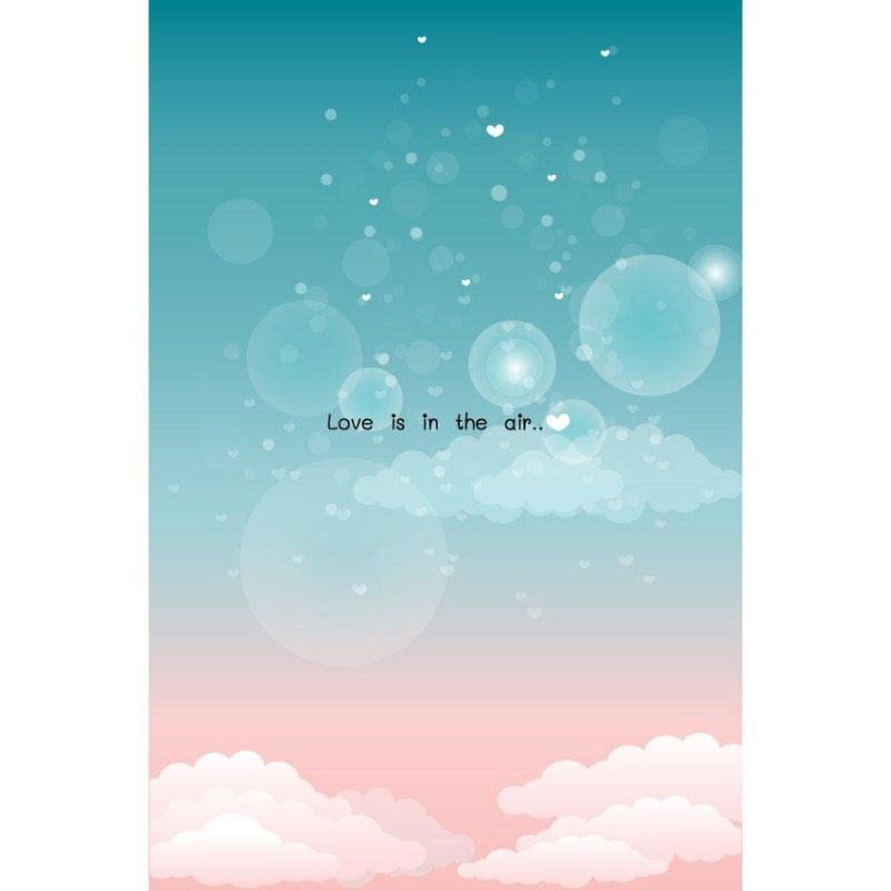 Poster Decorativo Céo Degradê Love is In The Arir N07201 - Papel na Parede