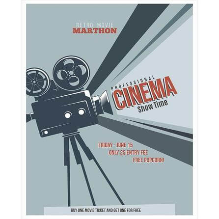 Poster Decorativo Cinema Filme Câmera 3802834 - Papel na Parede