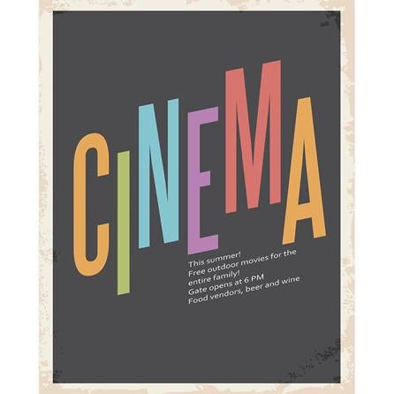 Poster Decorativo Cinema Filme Câmera 6468504 - Papel na Parede