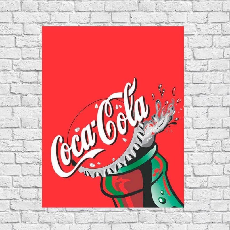 Coca-Cola ポスターアート Poster Decorativo Coca-cola 011 - Papel na Parede – Adesivo