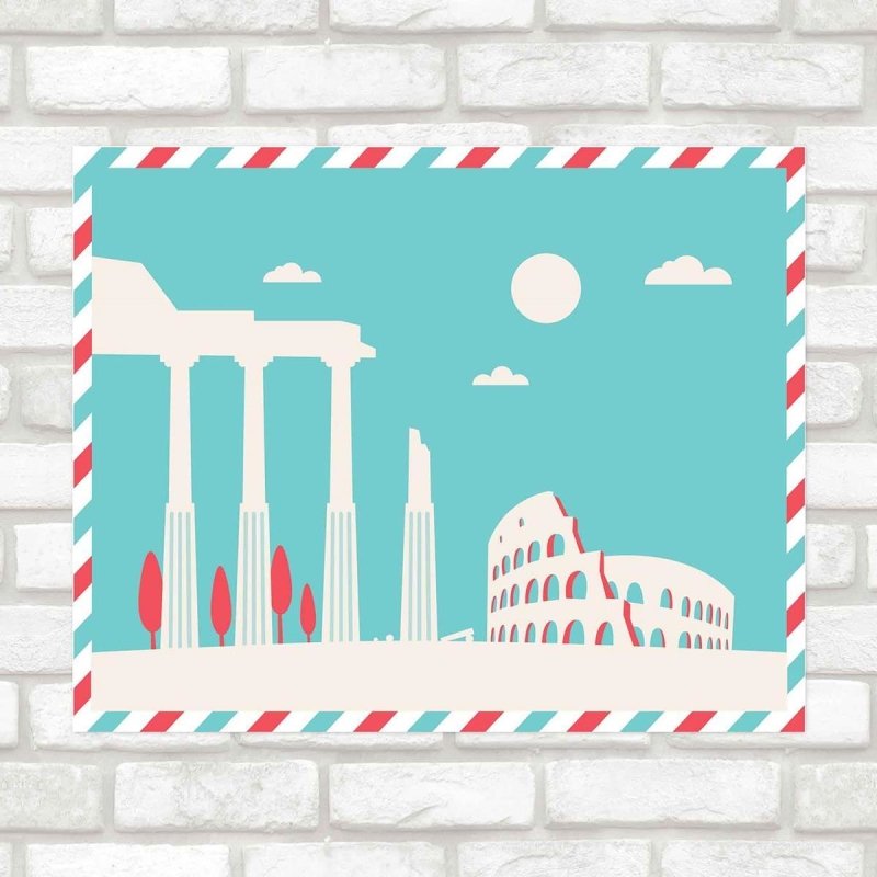 Poster Decorativo coliseu PA024 - Papel na Parede