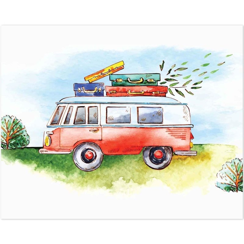 Poster Decorativo combi viagem PA029 - Papel na Parede