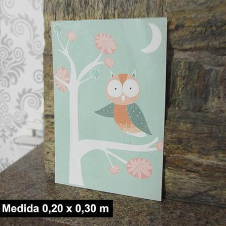 Poster Decorativo Coruja 2019044 - Papel na Parede