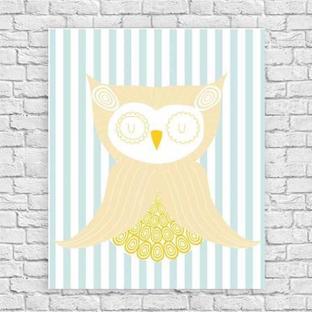 Poster Decorativo Corujinha Baby 20197888 - Papel na Parede