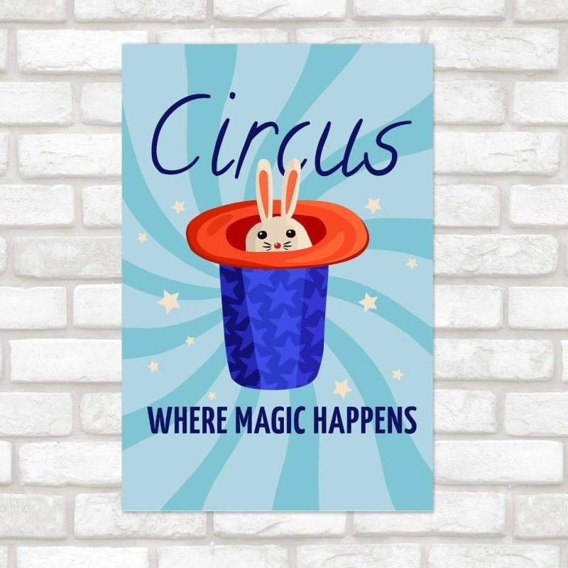 Poster Decorativo Divertido Circo N014219 - Papel na Parede