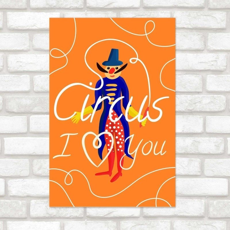 Poster Decorativo Divertido Circo N014223 - Papel na Parede