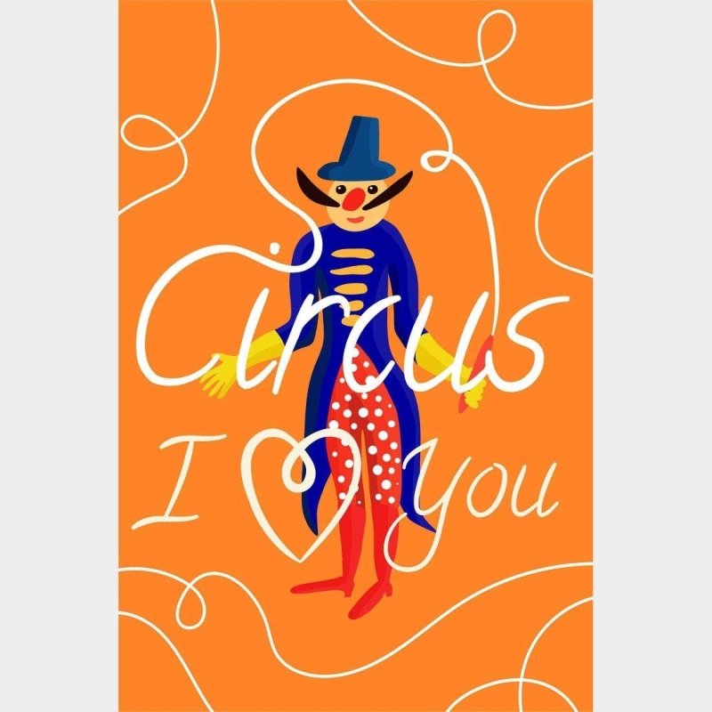 Poster Decorativo Divertido Circo N014223 - Papel na Parede