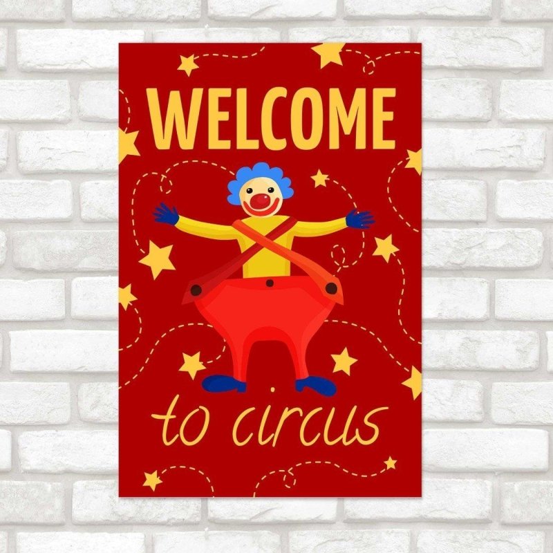 Poster Decorativo Divertido Circo N014225 - Papel na Parede