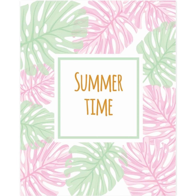 Poster Decorativo Enjoy Summer Folhas PA065 - Papel na Parede