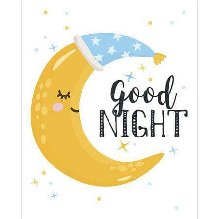 Poster Decorativo Estrela Céu Lua 84445 - Papel na Parede